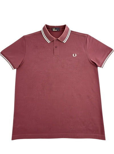 Rood piqué polo van Fred Perry, maat M (tennisshirt/poloshirt)