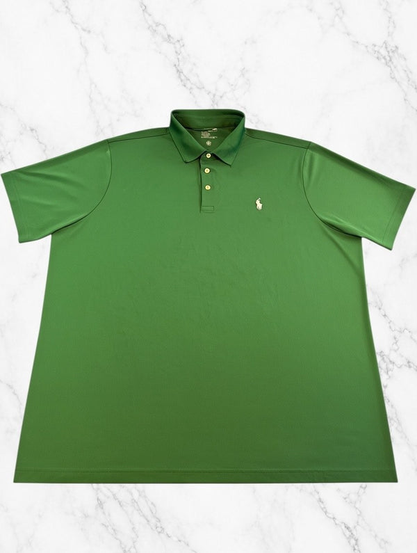 Groen poloshirt van Ralph Lauren (golfshirt), maat XL