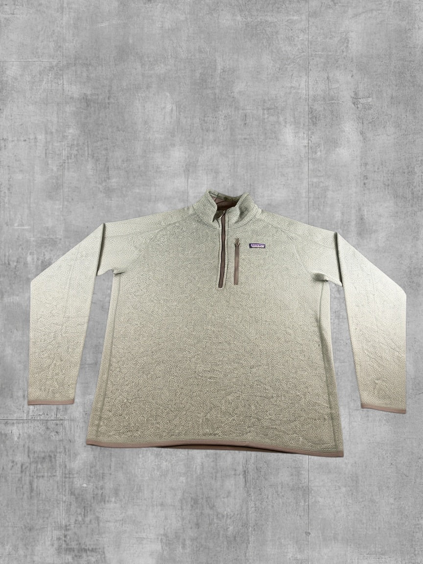 Patagonia Better Sweater trui groen/ lichtblauw gemêleerd heren maat XL pullover gebreid