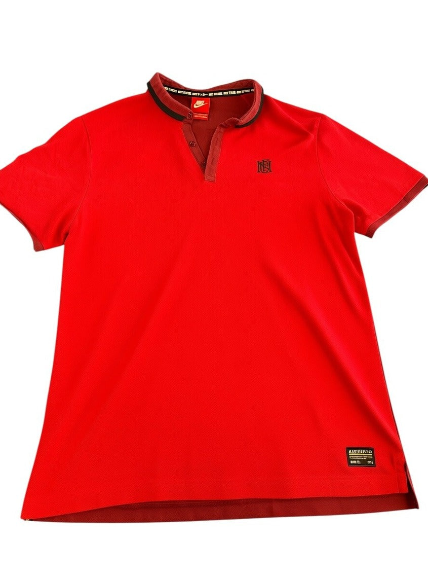 Rood Nike F.C. polo (voetbalshirt), maat XL