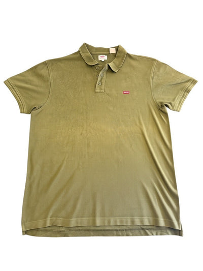 Kaki Levi's poloshirt (polo), maat XL