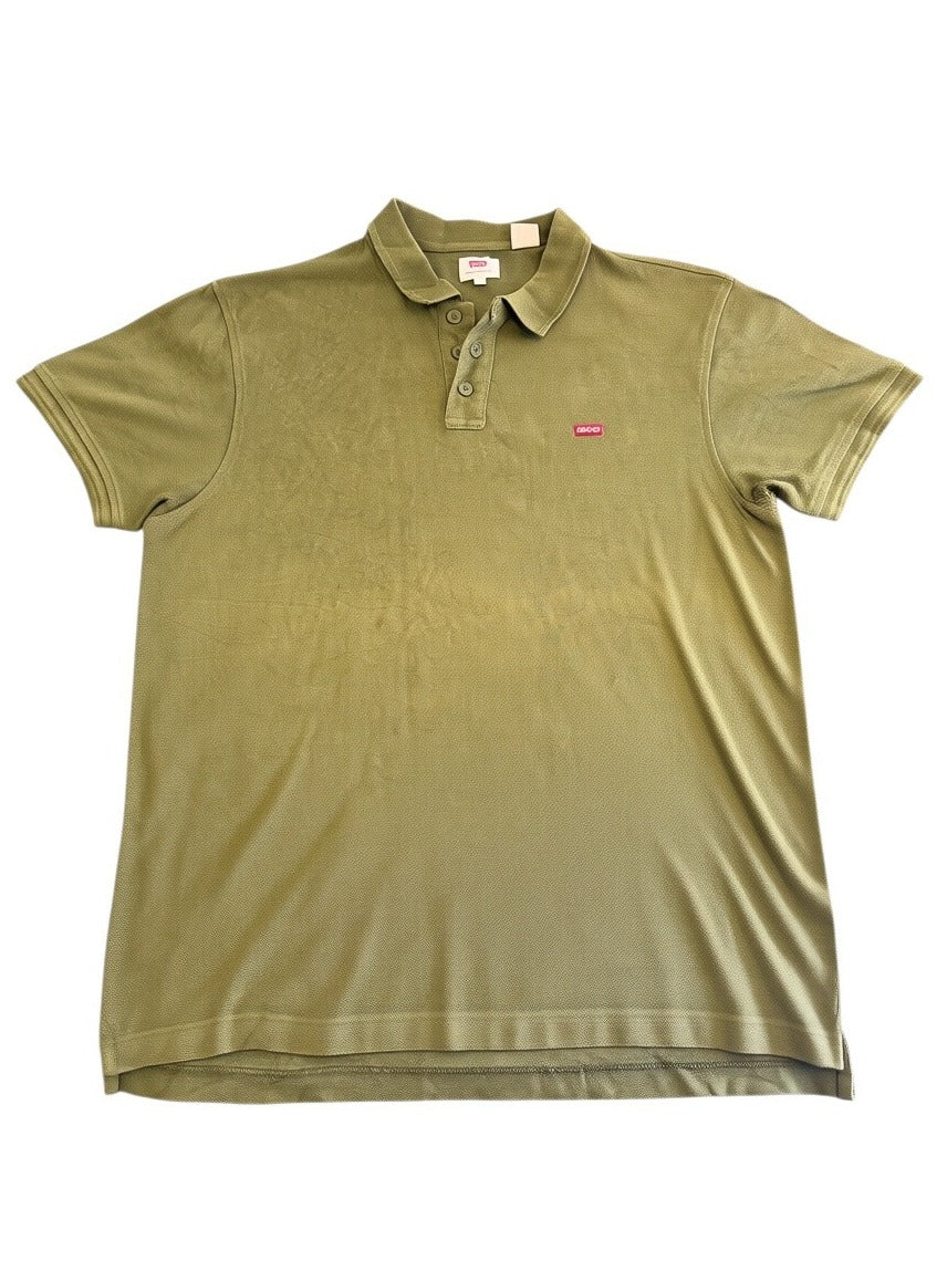 Kaki Levi's poloshirt (polo), maat XL