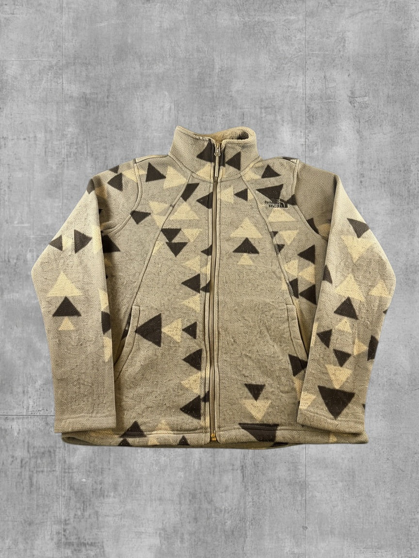 The North Face Fleece vest grijs print