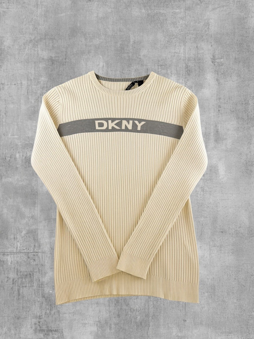 DKNY trui wit maat S logo