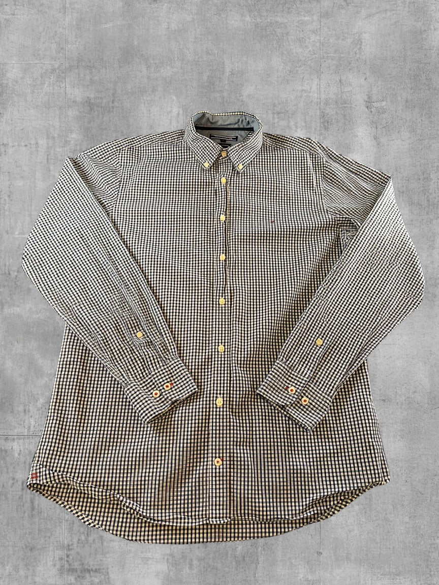Tommy Hilfiger Blouse blauw geruit