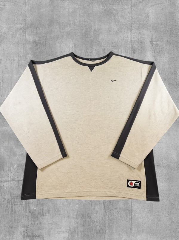 Grijze Nike crewneck (sweatshirt / trui) heren - katoen-polyester mix