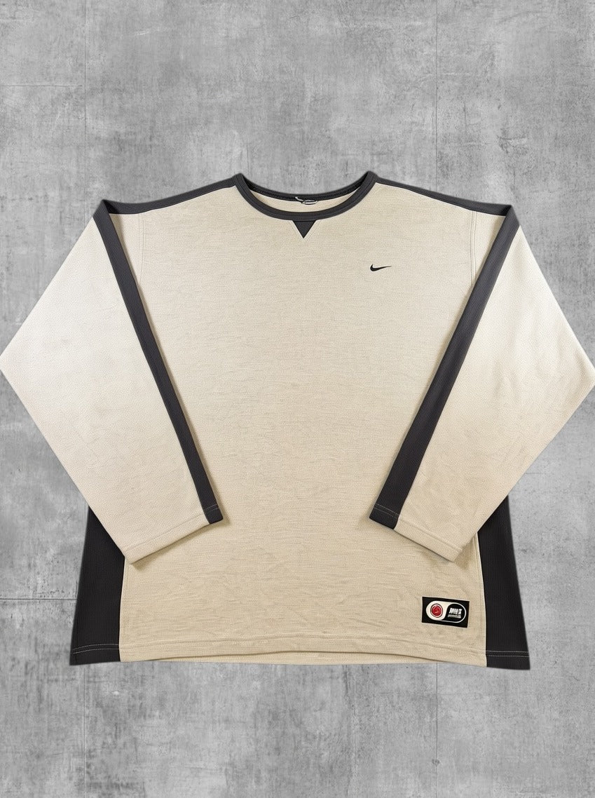 Grijze Nike crewneck (sweatshirt / trui) heren - katoen-polyester mix