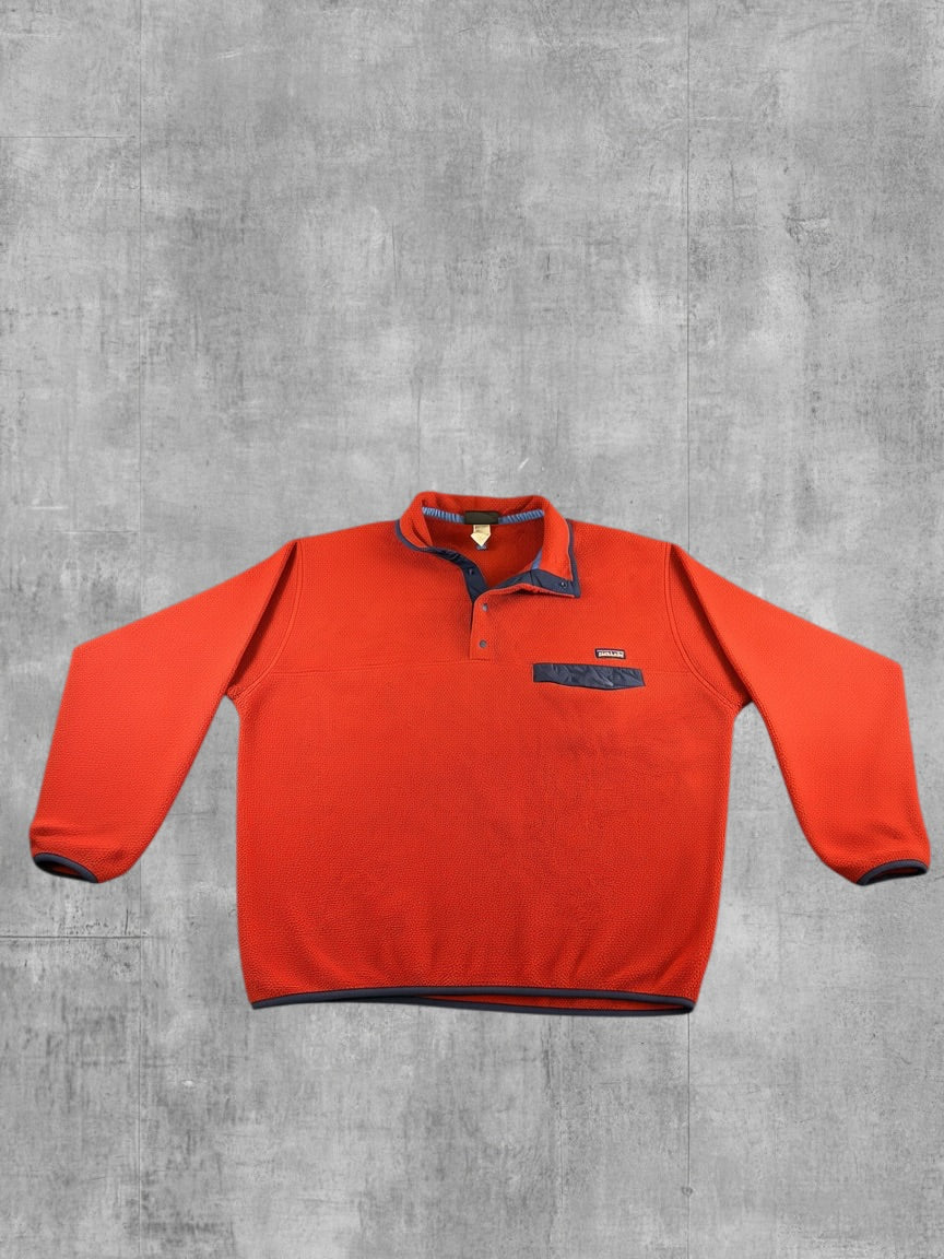 Patagonia Synchilla Snap-T trui rood heren maat L sweater sweatshirt pullover hoodie