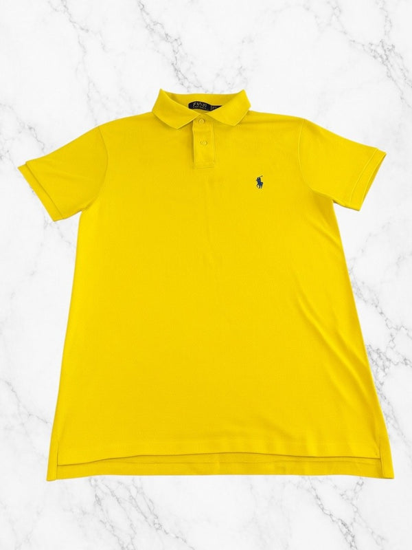 Geel Polo Ralph Lauren poloshirt (piqué polo), heren maat M, Slim Fit