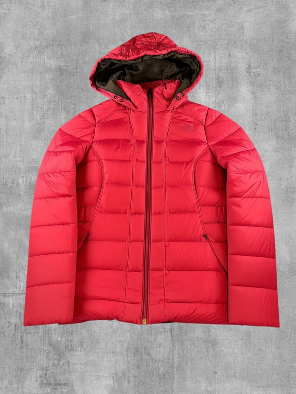 The North Face pufferjas roze maat S capuchon