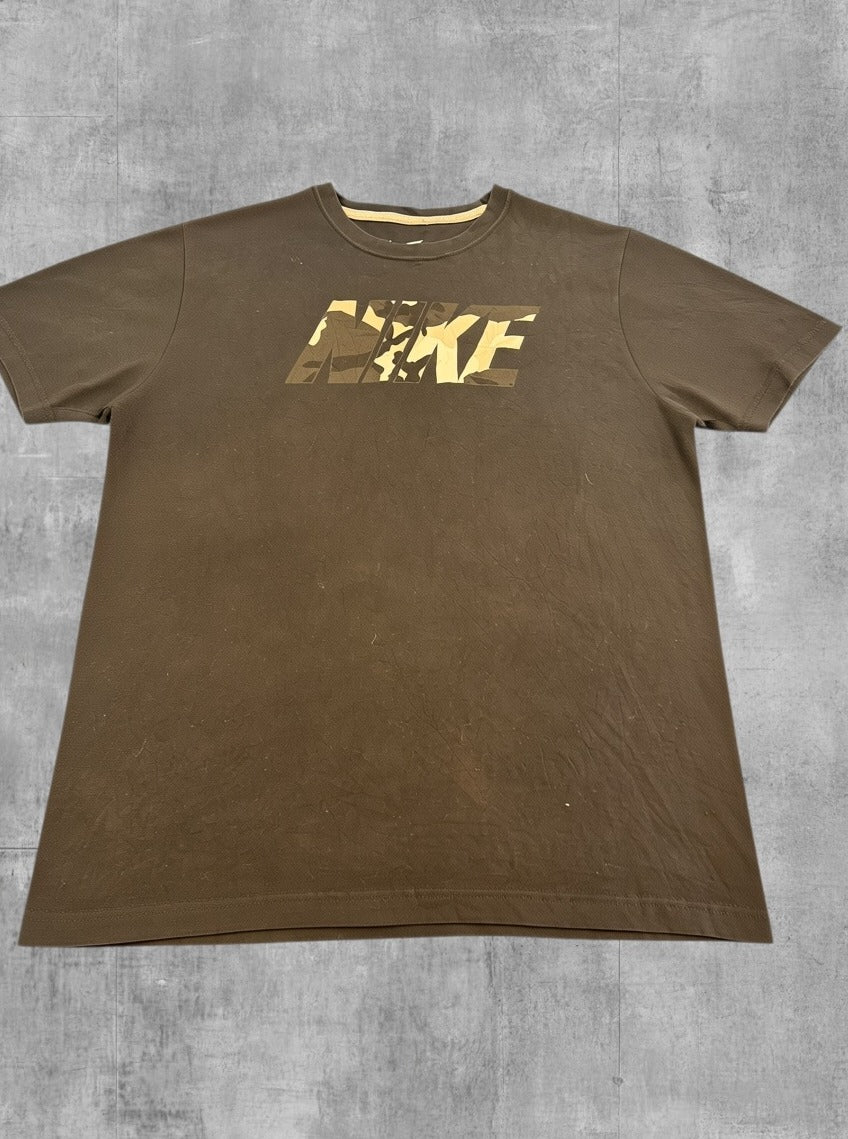 Zwart Nike T-shirt, maat L (basic shirt / tee), zachte katoen met NIKE-print