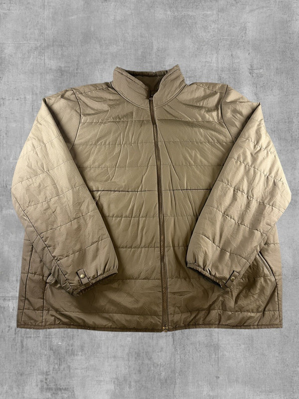 The North Face Gewatteerde jas grijs