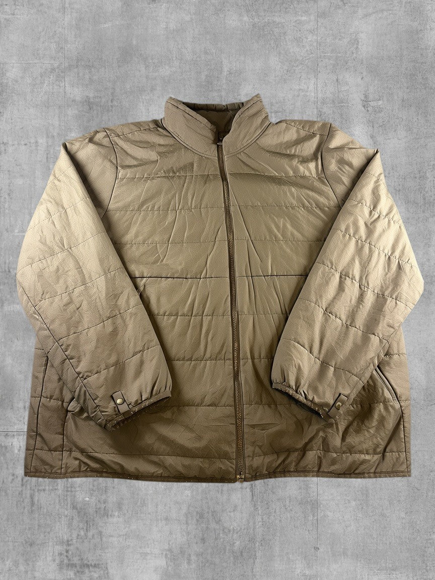 The North Face Gewatteerde jas grijs