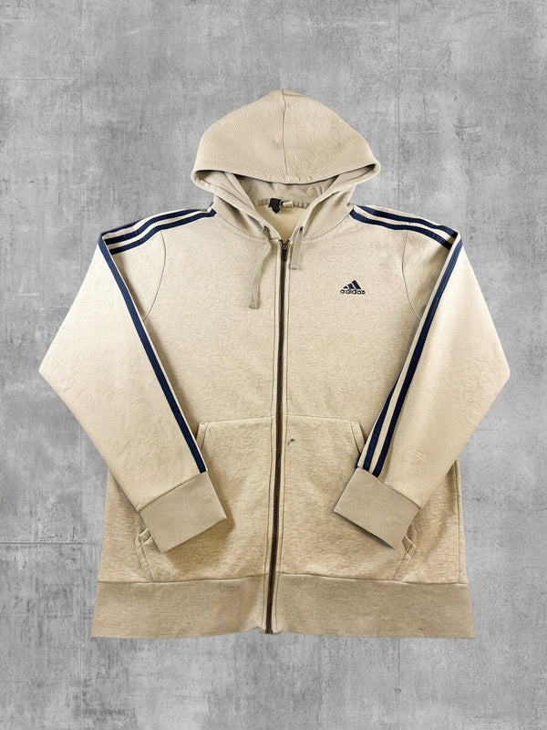 adidas hoodie grijs maat L 3-Stripes