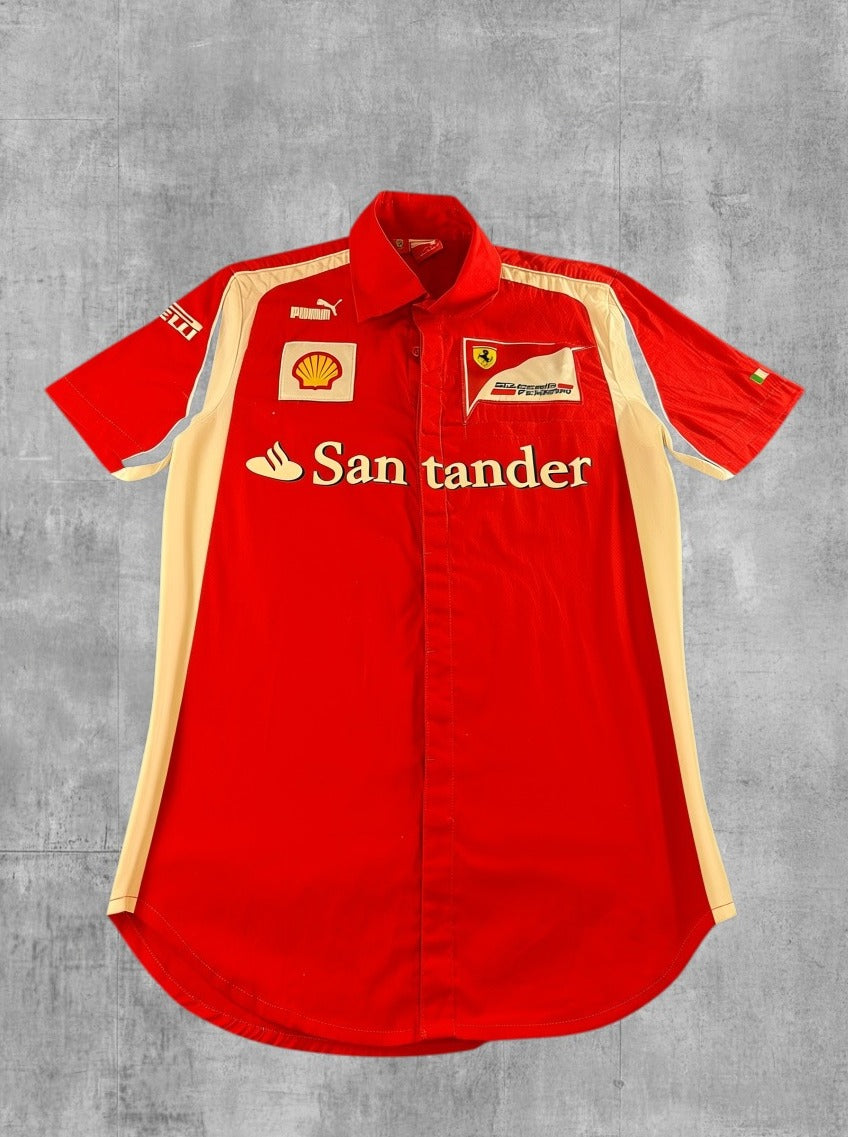 Rood Puma shirt met Scuderia Ferrari-logo (sportshirt / voetbalshirt, maat S)