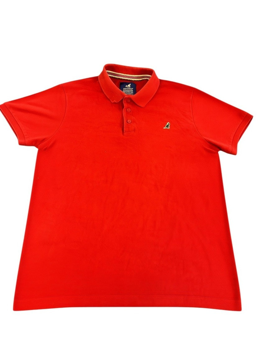 Rood poloshirt (Kangol polo), maat L