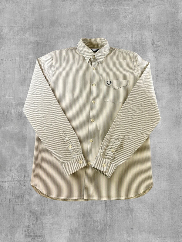 Fred Perry Blouse wit gestreept