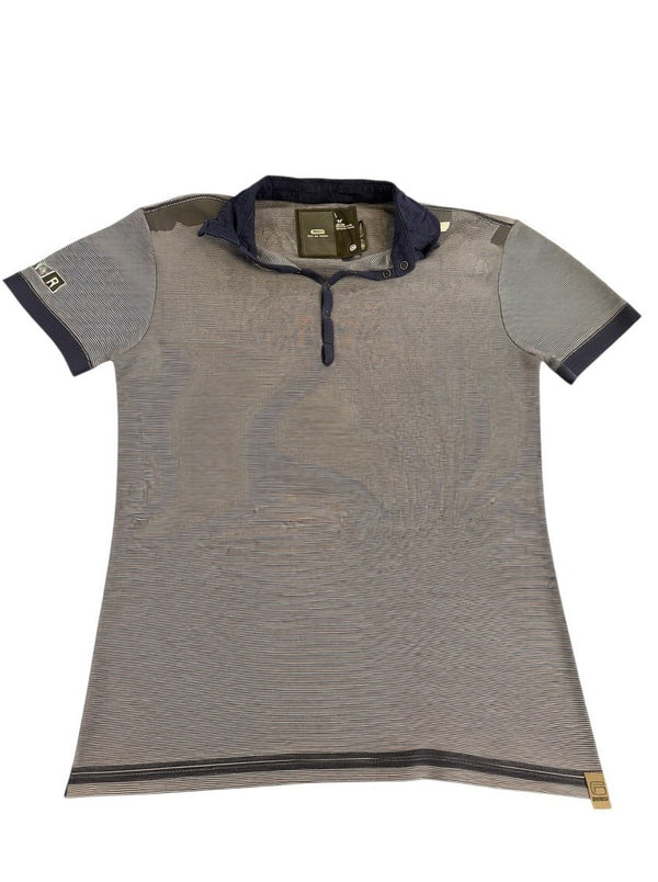 Grijze G-Star polo (piqué poloshirt / polohemd), maat L