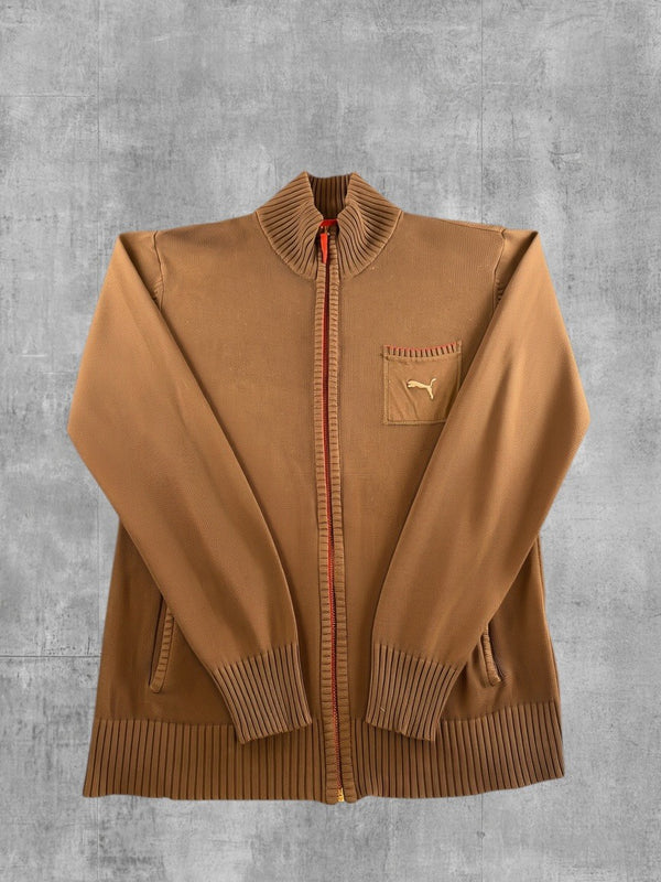 Puma vest bruin maat M ritssluiting