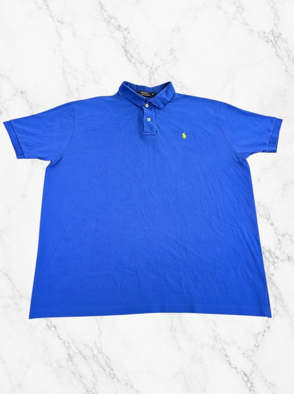 Periwinkelblauw Polo Ralph Lauren Piqué Heren Maat XL (Poloshirt / Polohemd)