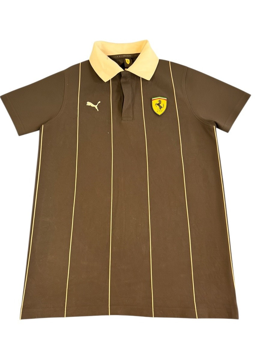 Zwarte Puma Scuderia Ferrari polo (poloshirt) heren, maat S