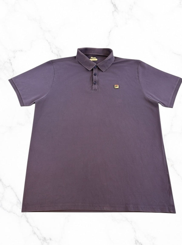 Blauw FILA polo maat L (poloshirt piqué katoen)