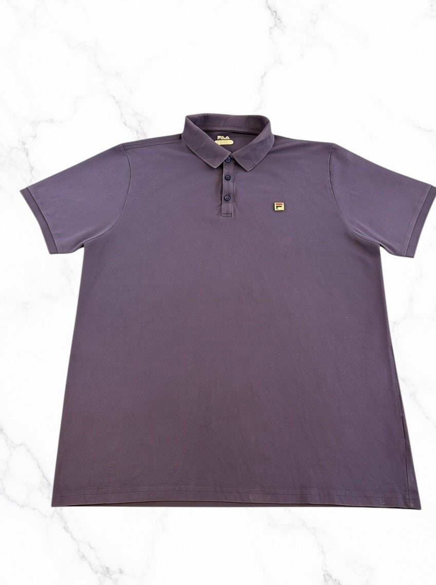 Blauw FILA polo maat L (poloshirt piqué katoen)