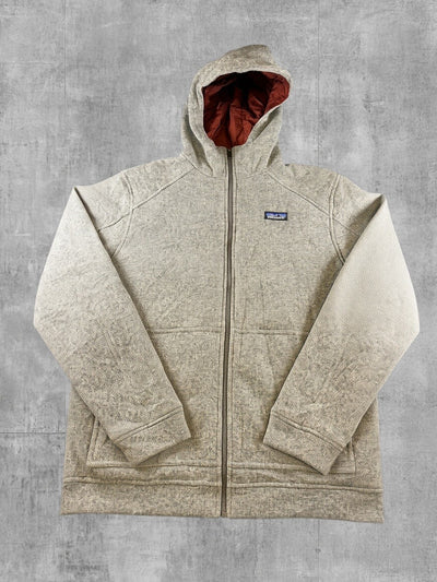 Patagonia jas grijs gemêleerd heren maat L fleecevest fleecejack