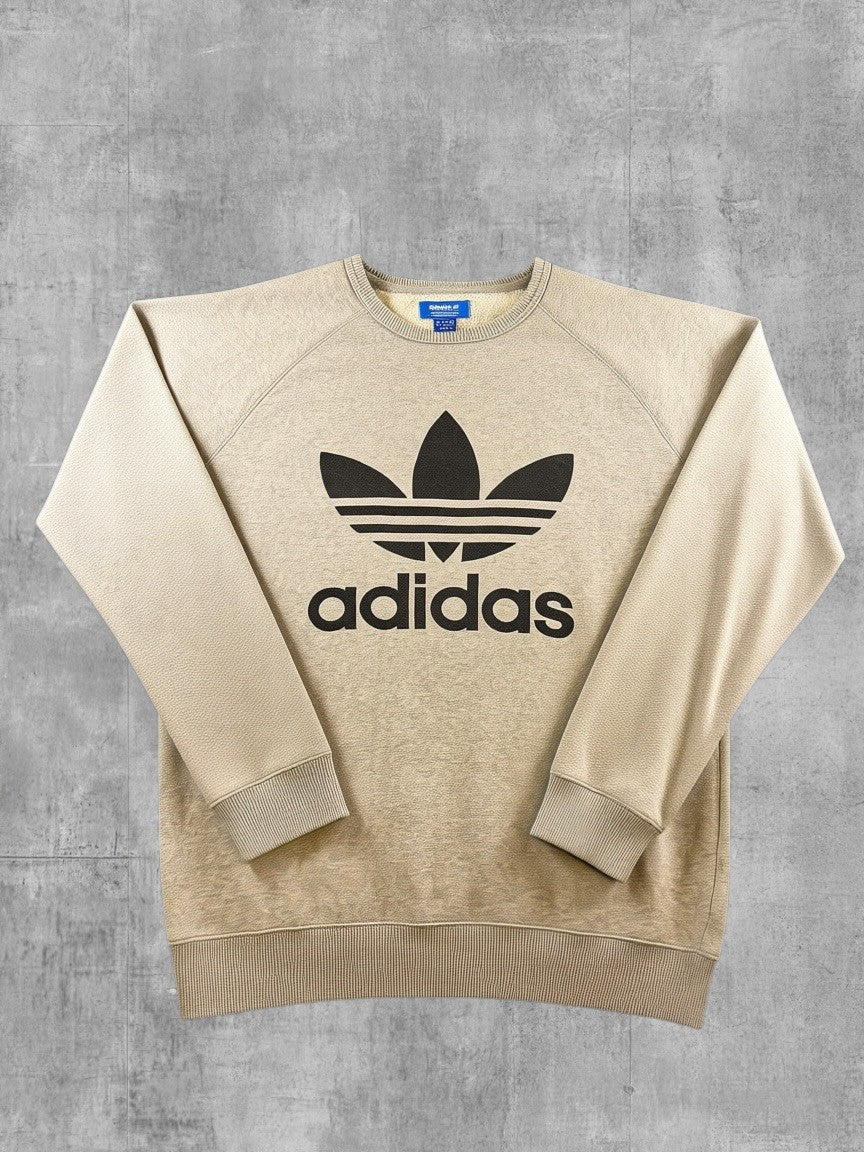 adidas sweater grijs maat L Trefoil