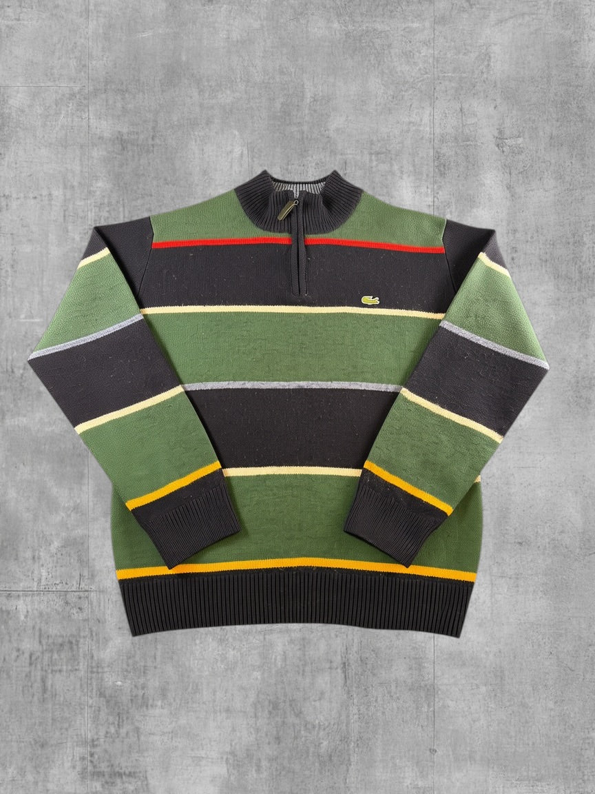 Lacoste Trui groen gestreept