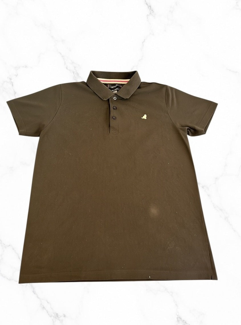 Zwarte Kangol poloshirt (piqué polo) maat XXL - British Tradition lijn