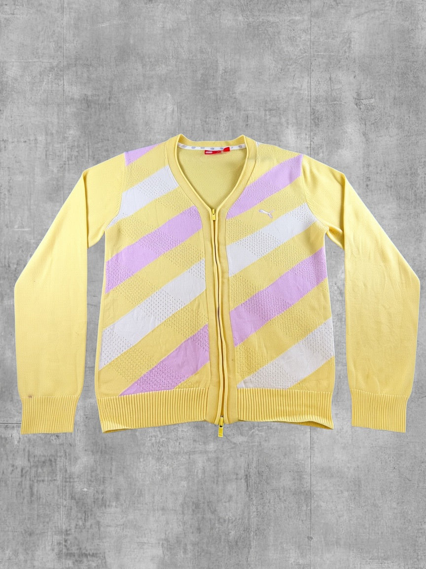 Puma Vest geel gestreept