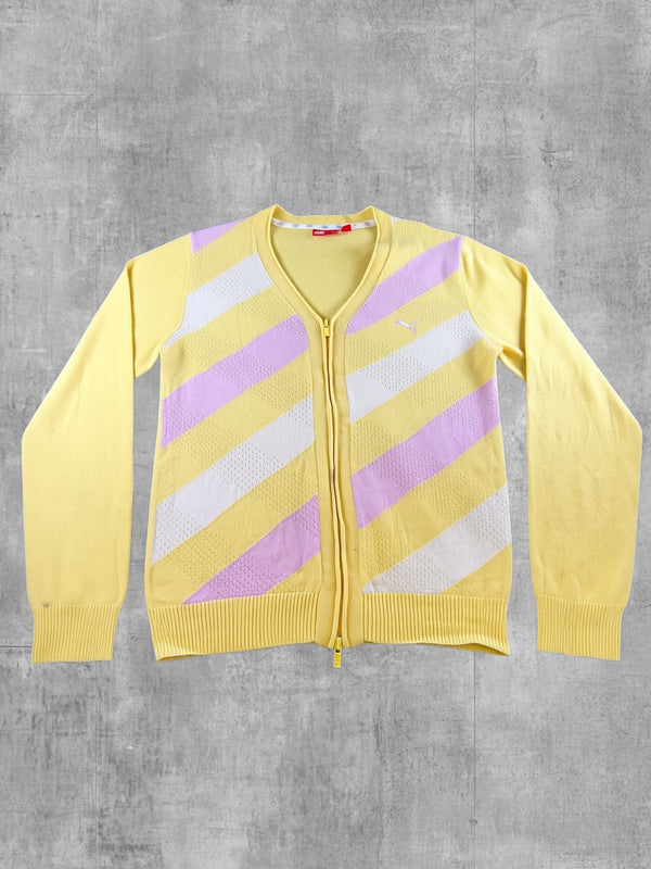 Puma Vest geel gestreept