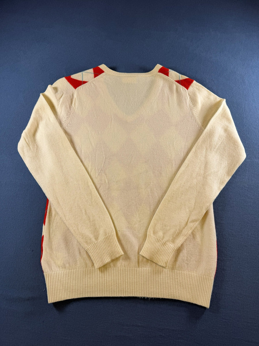 Lacoste Trui wit geruit