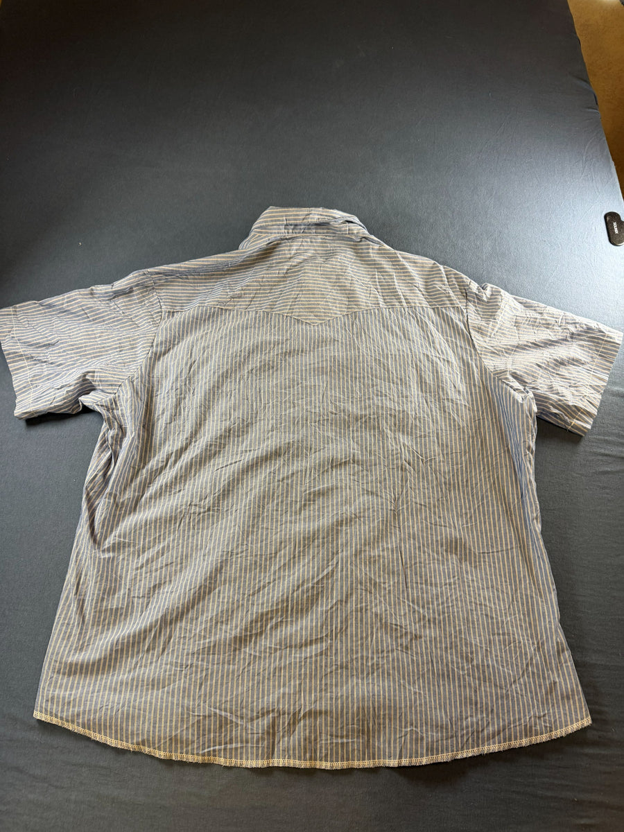 Wrangler Blouse blauw gestreept