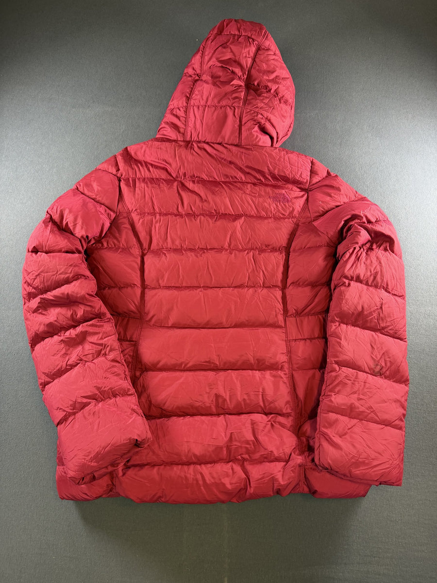 The North Face pufferjas roze maat S capuchon