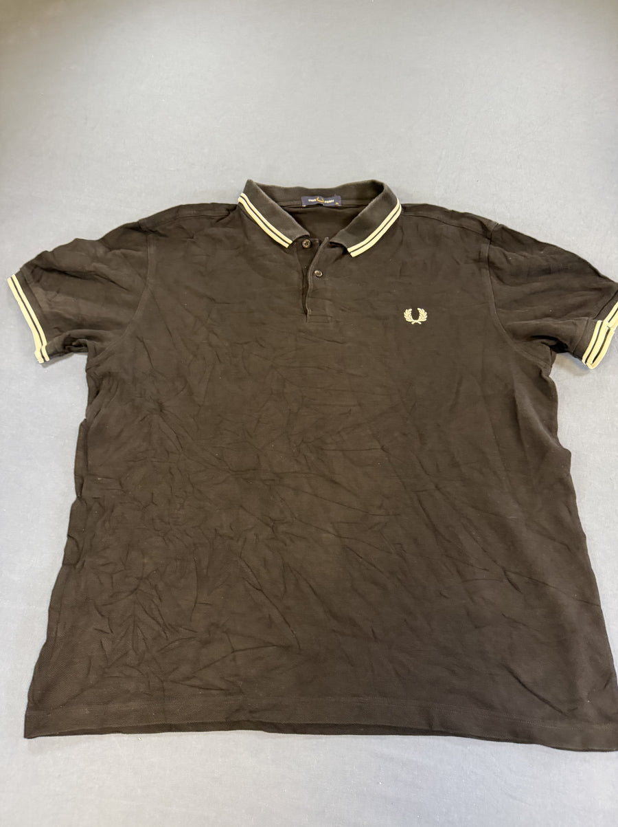 Zwarte Fred Perry twin-tipped polo (poloshirt), maat XL