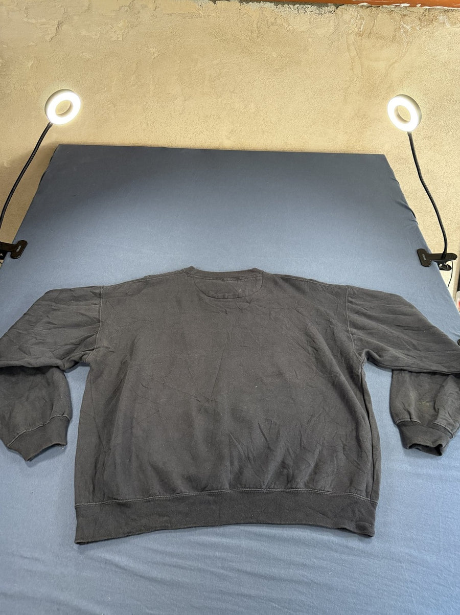 Zwarte Chaps Ralph Lauren trui (sweatshirt / crewneck) maat L met borduurlogo