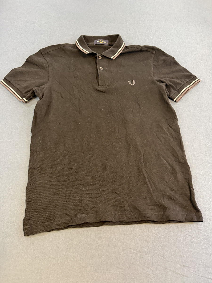 Zwarte Fred Perry M3600 (piquépolo / poloshirt), maat S