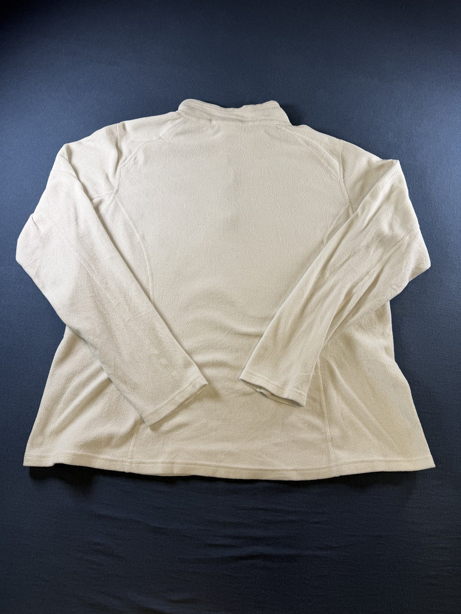 The North Face fleecetrui wit maat XL halve rits