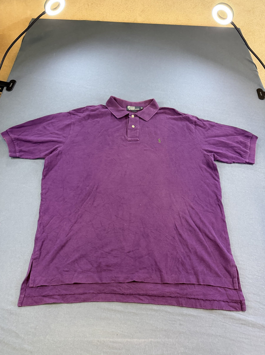 Paars poloshirt van Polo Ralph Lauren (piqué polo), maat XL