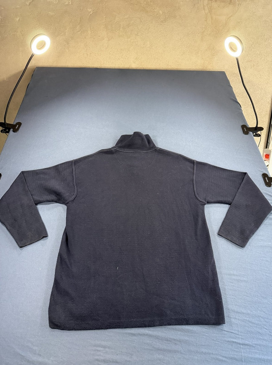 Blauwe Lacoste halfrits trui – maat XL (quarter zip / zip-sweater)