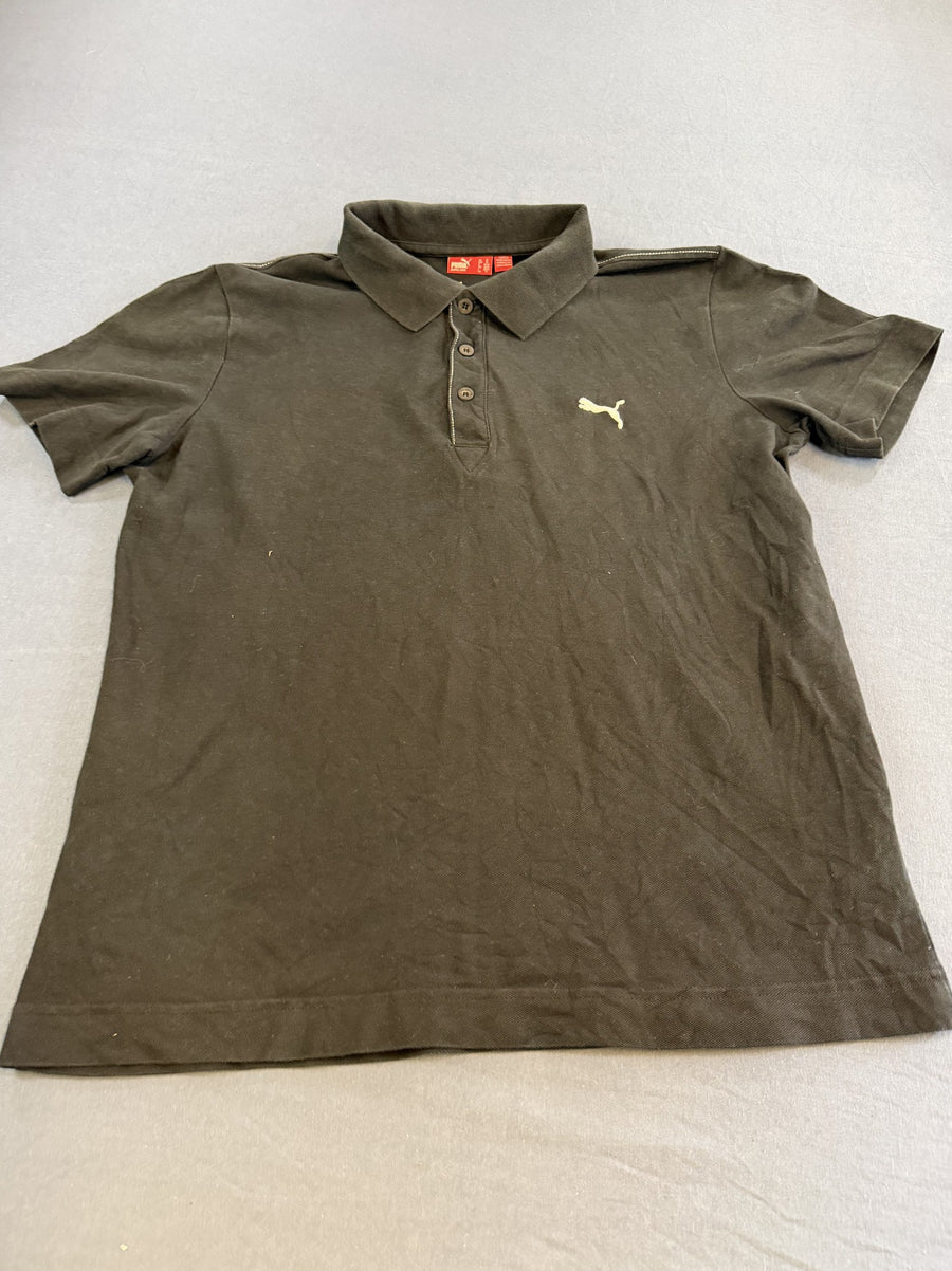 Zwarte Puma polo maat M (piquéshirt met korte mouw)