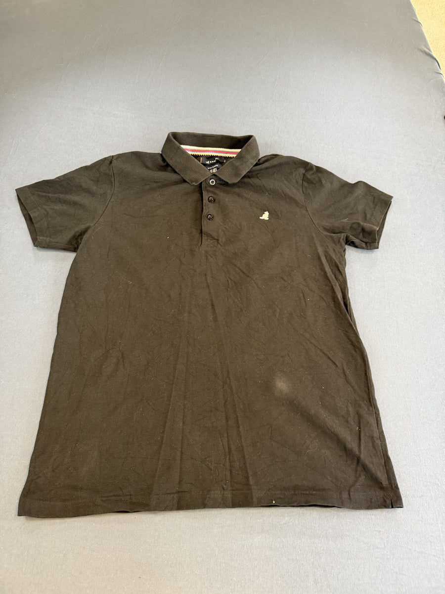 Zwarte Kangol poloshirt (piqué polo) maat XXL - British Tradition lijn