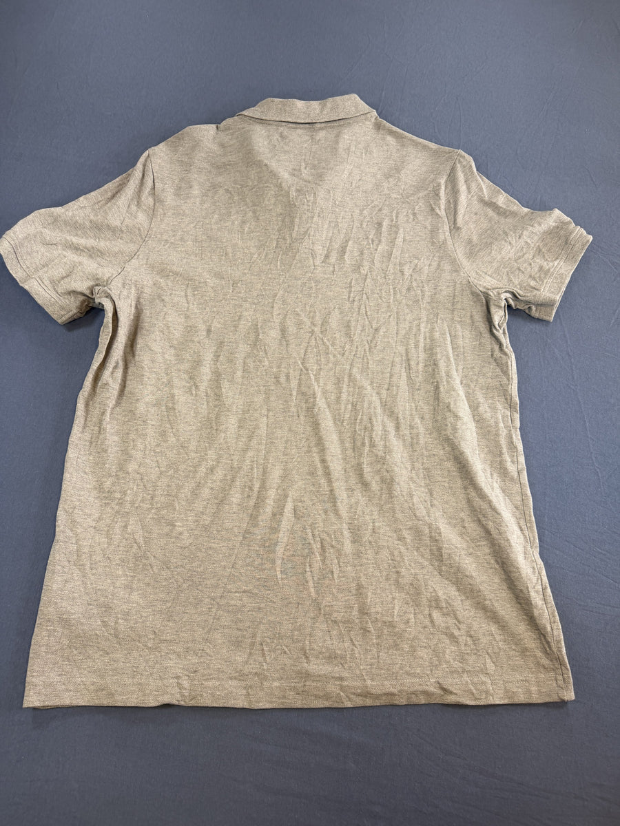 Puma polo lichtgrijs gemêleerd maat L