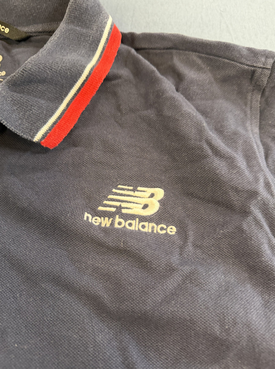 Blauw poloshirt (sportpolo) van New Balance, maat XL