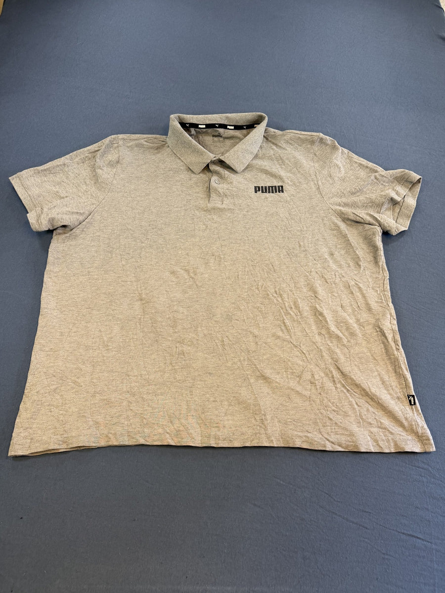 Grijze heren polo van Puma (poloshirt), maat XXL