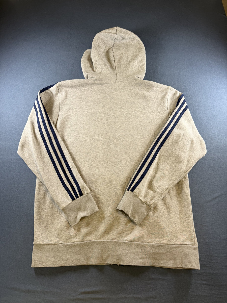 adidas hoodie grijs maat L 3-Stripes