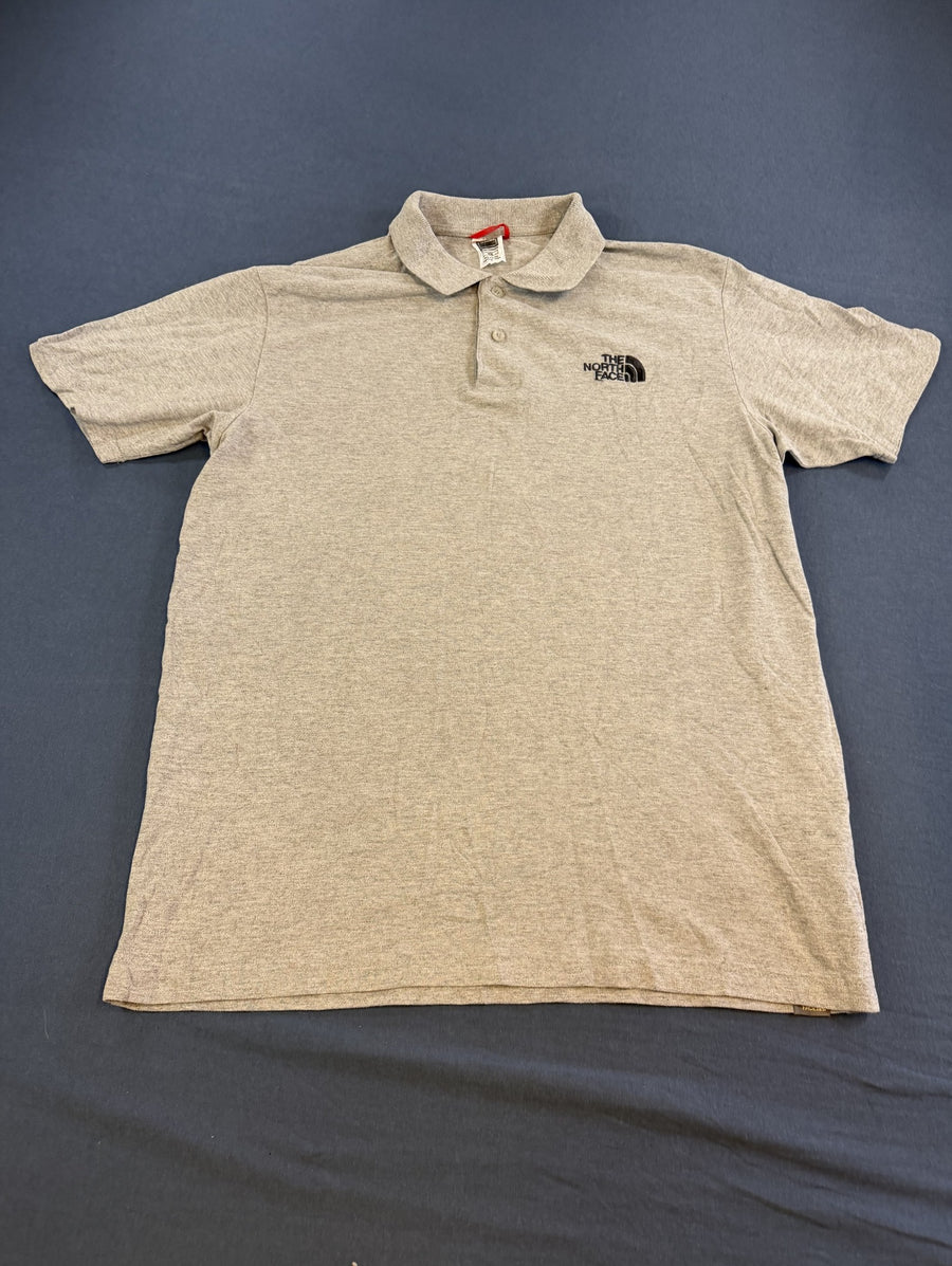 Grijze The North Face polo (piqué golfshirt), maat M