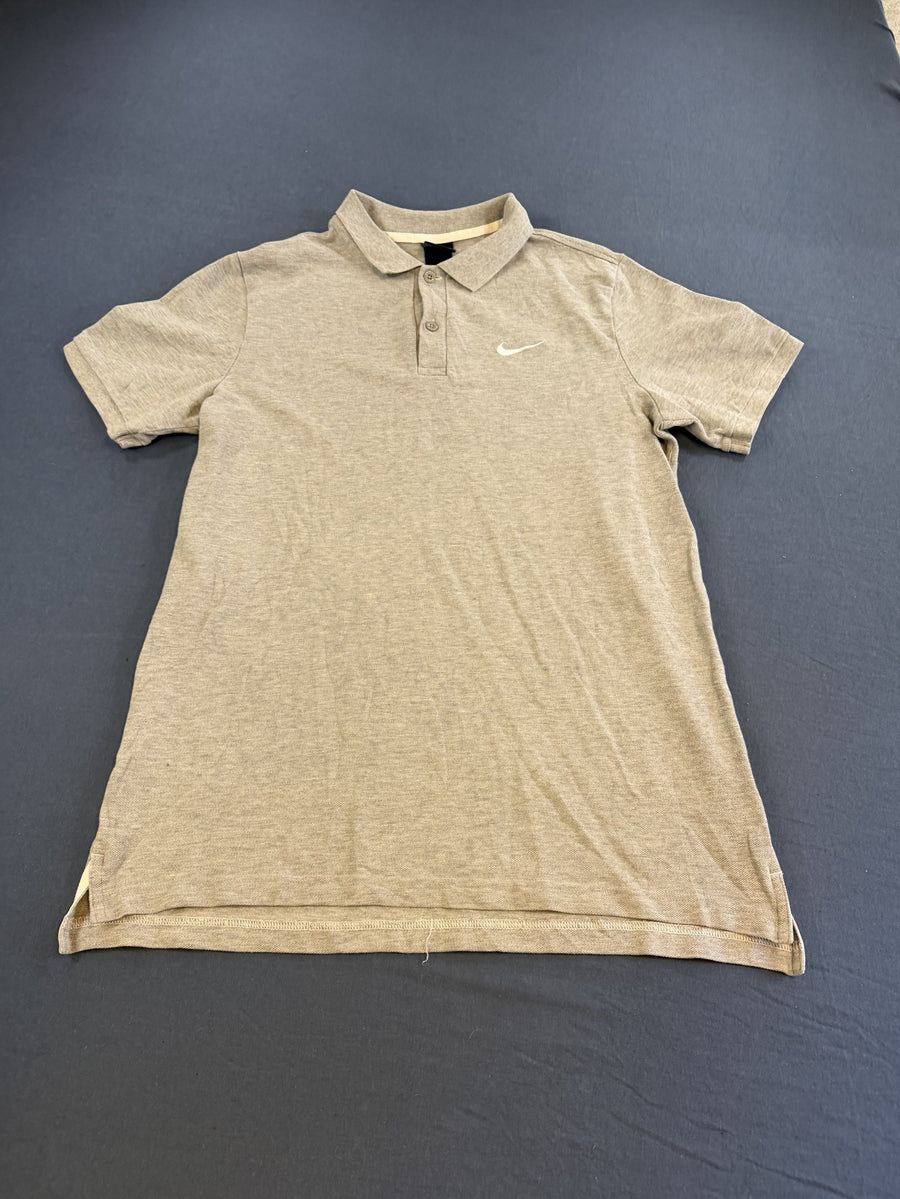 Grijze Nike polo (herenpoloshirt / pique top), maat M